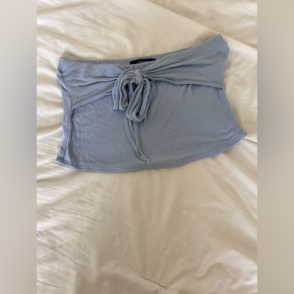 Baby Blue Tube Top